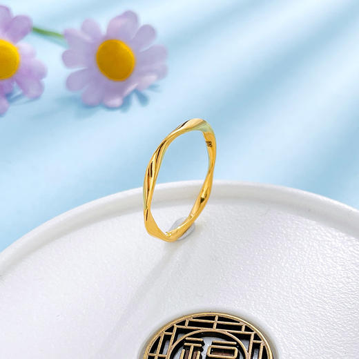 【限时克减150元】足金999.9 #莫比乌斯 #固口戒指 【精品】实心爱无尽莫比乌斯环固口艺术圈戒(JZ00951)（预售产品下单后不退款不退货不换货不补差价 商品图1