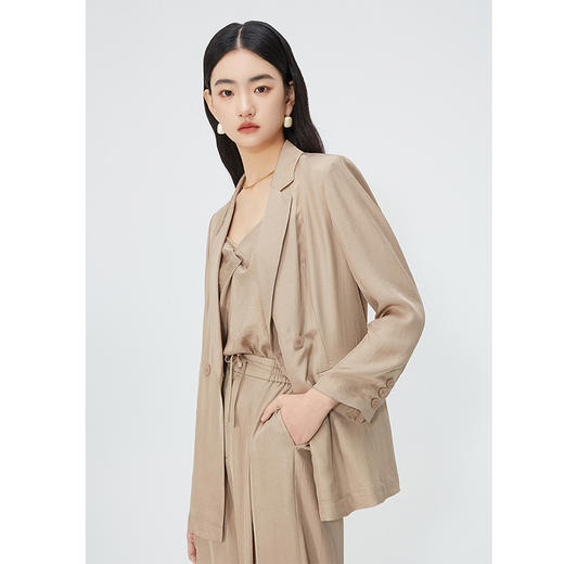 NEELLY纳俪商场同款夏新款一粒扣垂感西装外套女气质通勤休闲上衣N25044W04560 商品图1