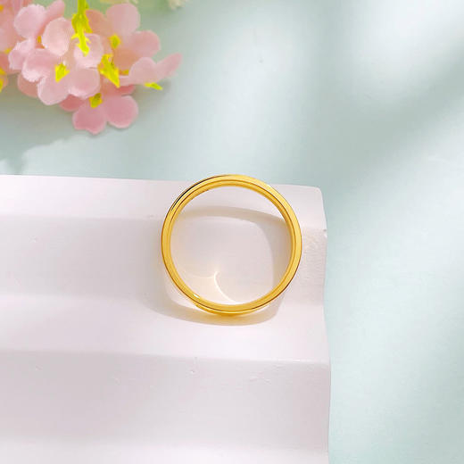 【限时克减150元】足金999 #CNC #固口戒指 5G黄金实心车花米字戒指固口圈戒（面宽约2.9-3.3mm）(BE5GJZ00156)（预售产品下单后不退款不退货不换货不补差价） 商品图3