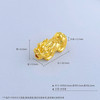 【限时克减150元】足金999 #超轻 古法空心元宝招财纳福貔貅手串配件Diy吊坠手串配件(YQGFSC00192)补差价）预售产品下单后不退款不退货不换货不补差价 商品缩略图4