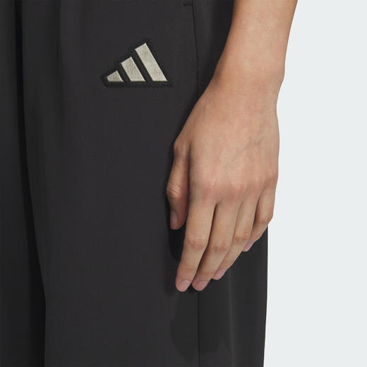 Adidas阿迪达斯MODERN TECH LIGHTWEIGHT 轻肤感系列防晒UPF50+拒水防泼束脚高腰宽松九分裤JM8777 商品图3