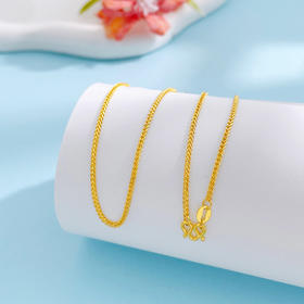 【限时克减150元】足金999 5G黄金实心龙骨链不可调节项链（面宽约1.1-1.5mm）(BJ5GXL00053-2)（预售产品下单后不退款不退货不换货不补差价）