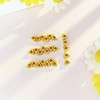 【限时7.5折】【定价黄金】足金 #超轻 3D硬金散珠空心碎碎金圈隔片手串配件几何三角Diy手串配件/25件【无成色字印】(AK3DSC00005)（预售产品下单后不退款不退货不换货不补差价 商品缩略图3