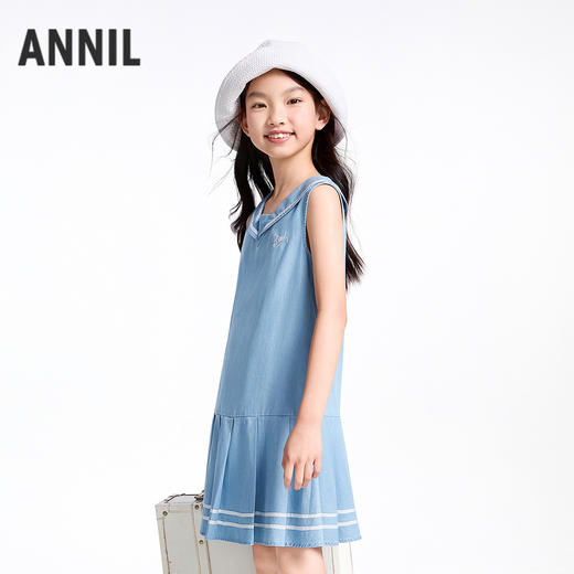 【实体店同款】女童无袖连衣裙夏季新款安奈儿童装AG523629 商品图1