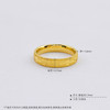【限时克减150元】足金999 #CNC #固口戒指 5G黄金实心蛇皮纹戒指圈戒（面宽约3.4-3.8mm）(BE5GJZ00152)（预售产品下单后不退款不退货不换货不补差价 商品缩略图4