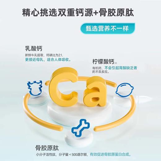 ²【小象双钙多肽特膳饮】每条含钙300mg+骨胶原肽+酪蛋白肽+核桃肽+γ-氨基丁酸 10ml*14袋/盒HM02-CRMM-YS 商品图3