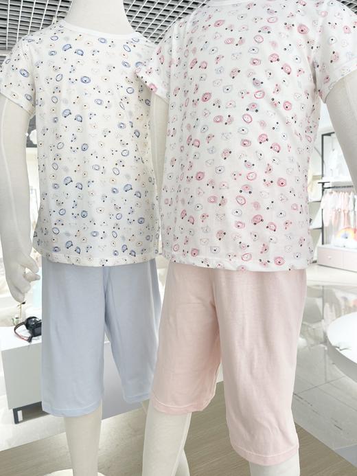 夏季短袖套装可爱印花卓儿大码宝宝家居服120-150码男宝女宝款 商品图0