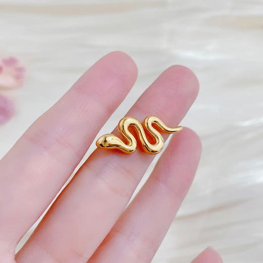 【限时7.5折】【定价黄金】足金 #生肖 #蛇年新品 3D硬金空心蛇年生肖灵蛇之舞金蛇献瑞灵蛇Diy配件手串编绳配件(AR3DSC00182)预售产品下单后不退款不退货不换货不补差价 商品图3