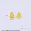 【限时克减150元】足金999 #葫芦 #碎碎冰  （足金999字印）5G黄金实心福禄双至葫芦耳饰耳钉（配胶塞）(5GES00864)（预售产品下单后不退款不退货不换货不补差价） 商品缩略图3