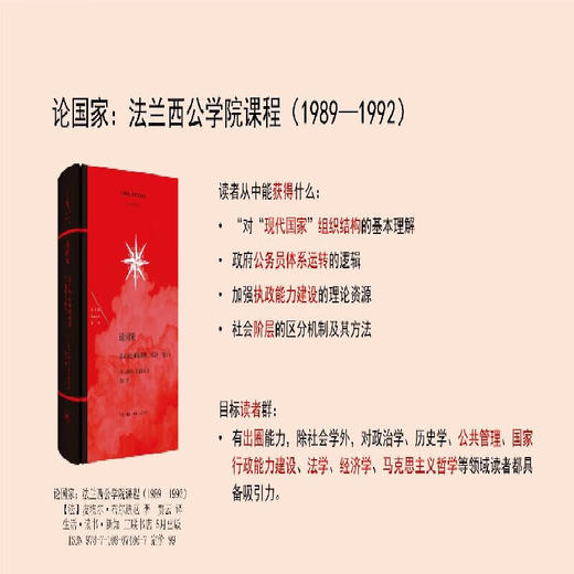 论国家：法兰西公学院课程（1989—1992） [法国]皮埃尔·布尔迪厄 著 贾云 译 法兰西思想文化丛书 三联书店 商品图2