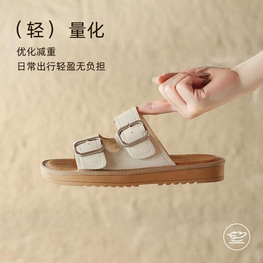 ZHR则则【金属双方扣】平底柔软沙滩鞋2025夏季百搭凉鞋勃肯拖鞋 商品图3