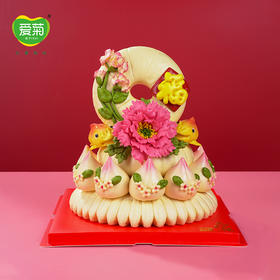 【爱菊花馍】桃鲤送福