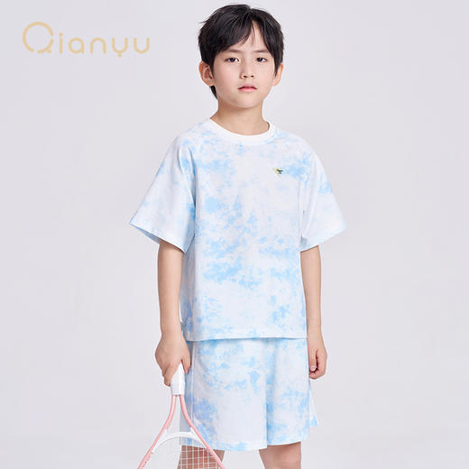 笛莎千与2025夏新款男童时尚运动凉感快干短裤套装 商品图1