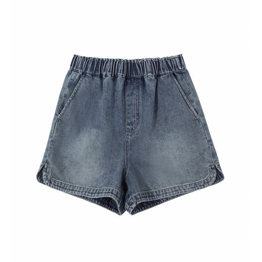 谜底牛仔短裤女2025夏季新品百搭日常宽松A型直筒裤子252MK0625 商品图4