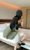亚历山大王品牌徽标系带闭合棉托特包Tote包购物袋手提单肩包（HH） 商品缩略图9