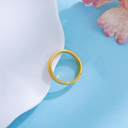 【限时克减150元】足金999 #CNC 5G黄金空心条纹波纹固口圈戒(BE5GJZ00169)（预售产品下单后不退款不退货不换货不补差价）（预售产品下单后不退款不退货不换货不补差价） 商品图3