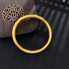 【限时克减150元】足金999.9 #复古风 古法空心固口内心经佛莲泥鳅背手镯（面宽约7.4-7.8mm，厚约5mm）(GFSZW00168-03) 商品缩略图3
