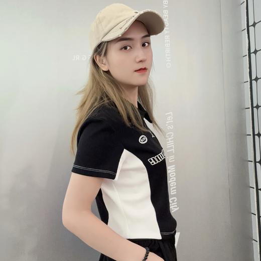 NC翻领美式撞色短袖T恤50317（黑）夏季252140070321 商品图2