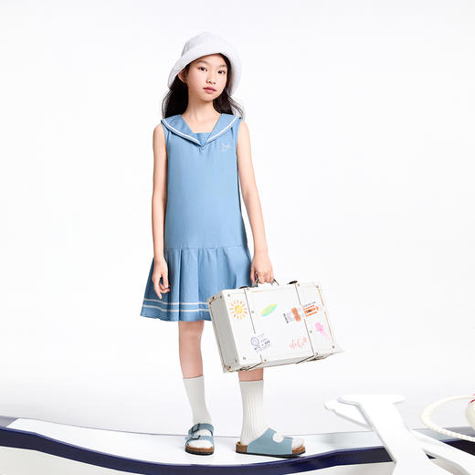【实体店同款】女童无袖连衣裙夏季新款安奈儿童装AG523629 商品图3