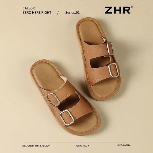 ZHR则则【金属双方扣】平底柔软沙滩鞋2025夏季百搭凉鞋勃肯拖鞋 商品图9