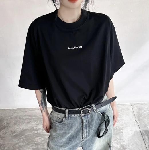 重磅渠道  AC经典字母圆领T恤  高克重双纱平纹  男女同款 商品图3