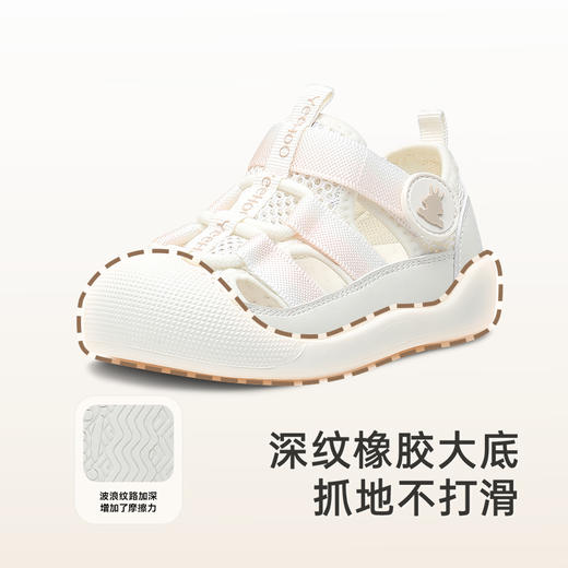 英氏儿童鞋夏季透气婴幼儿网面女童休闲鞋软底防滑稳步鞋男童凉鞋 商品图3