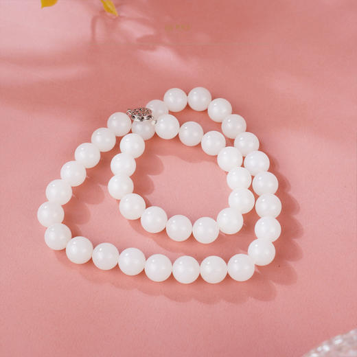 新疆国玉盟世玉【皎玉芳心】和田白玉项链【带证书·顺丰物流】 商品图3