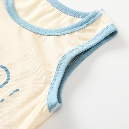 【超薄护肚内衣，婴儿童连体睡衣！】宝宝背心三角包屁哈衣 夏季超薄款护肚内衣 婴儿童连体睡衣服莫代尔-QQ 商品图2