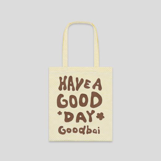 GOODBAI Have a good day薄款简易收叠印花帆布包托特包 商品图3