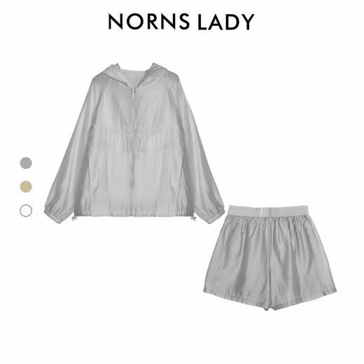 【破价】NORNS LADY诺恩 “夏蝉”夏日必备法式泡泡袖长袖裤子外套舒适短裤百搭套装 T25TC16269 商品图2