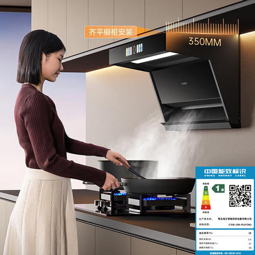 海尔（Haier）油烟机家用31立方变频大吸力7字形顶侧双吸油烟机PL9726Q挥手智控高频自清洗1100Pa风压油烟机套装 31立方智能AI变频【单油烟机】 商品图5