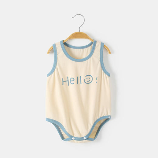 【超薄护肚内衣，婴儿童连体睡衣！】宝宝背心三角包屁哈衣 夏季超薄款护肚内衣 婴儿童连体睡衣服莫代尔-QQ 商品图0