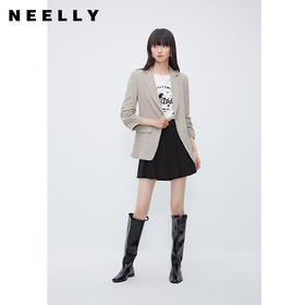 NEELLY纳俪商场同款夏季新款休闲百搭西装外套女简约通勤气质上衣N25044W04553