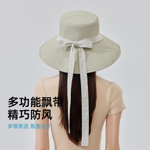 【夏季必备】双面可戴 时尚百搭 防晒更修颜 | VVC双面女神帽（条纹款）夏日防晒帽遮阳长帽檐防紫外线帽子 4色入 商品图1