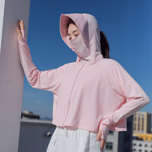 【宽松透气！防晒外套】夏季薄款冰丝防晒衣女超好看透气外套户外骑行防紫外线连帽防晒服。ry 商品图9