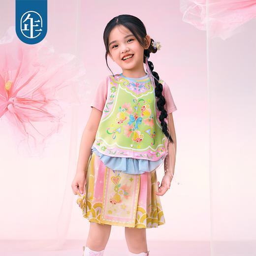 【年衣】童装女童2025新款儿童国风中式如鱼得水中式马甲 商品图0