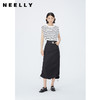 NEELLY纳俪商场同款夏季新款套头直筒条纹坎肩上衣女圆领宽肩上衣N25044A14405 商品缩略图0