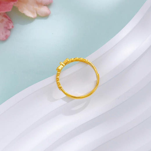 【限时克减150元】足金999 #520快乐 #母亲节 #在逃公主 5G黄金实心活口少女心蝴蝶结女戒(AG5GJZ00367)（预售产品下单后不退款不退货不换货不补差价 商品图3