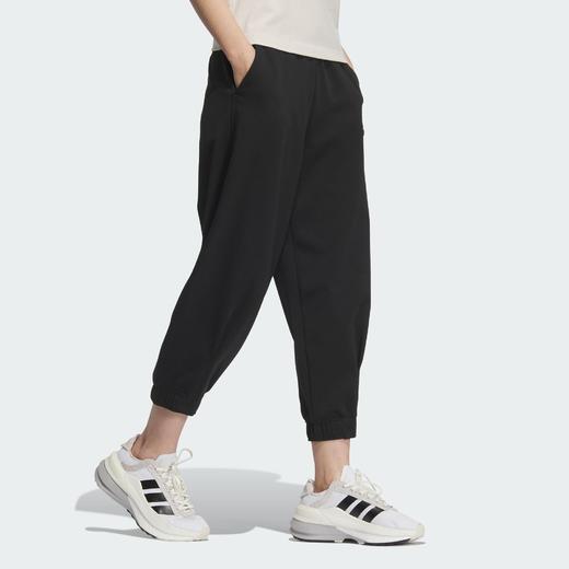 Adidas阿迪达斯LOGO KNIT PANTS 束脚运动休闲九分裤JL6290 商品图2