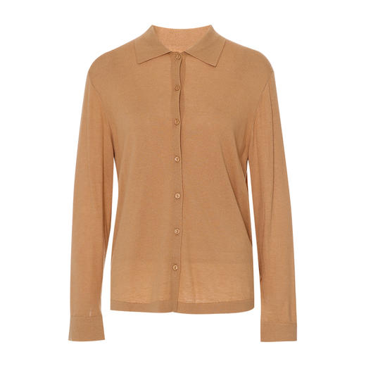 EITIE爱特爱衬衫式高级通勤显瘦松弛感假两件针织衫2025春夏新款A2501501 商品图11