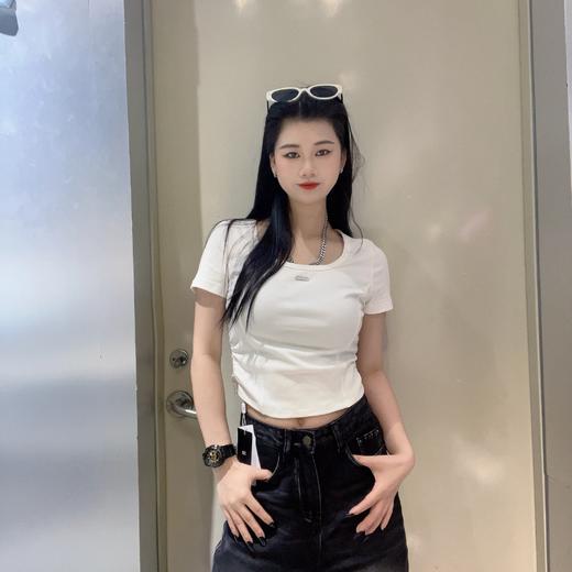 MZ U领净版短袖T恤（黑白）夏季952010100321 商品图0