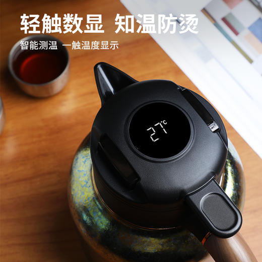 【纯钛显温闷茶壶】匡迪钛壶高档纯钛焖茶壶大容量智能温显保温壶家用养生闷泡茶水壶 商品图3