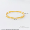 【限时克减150元】足金999.9 #清新 【精品】镜面金实心固口手镯几何三角AB图文交叉清新手镯(BFWSZ00015)（预售产品下单后不退款不退货不换货不补差价） 商品缩略图3