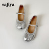 Safiya/索菲娅2025芭蕾舞鞋羊皮褶皱软底浅口玛丽珍平底单鞋SFD3111403 商品缩略图6