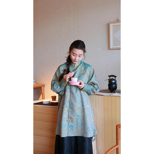 【直播间专属】新中式衬衣（25710197玄香-高定款） 商品图2