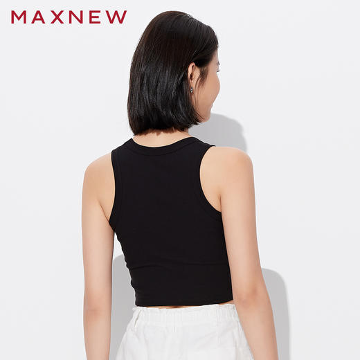 【背心】休闲U领短款背心 1P2221402 商品图2