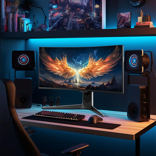 【FFALCON雷鸟】Q8 34英寸准4K 170Hz 1ms HVA 曲面带鱼屏电竞显示器 HDR1400 广色域QD-MiniLED办公电脑显示屏 R34Q81 商品图11