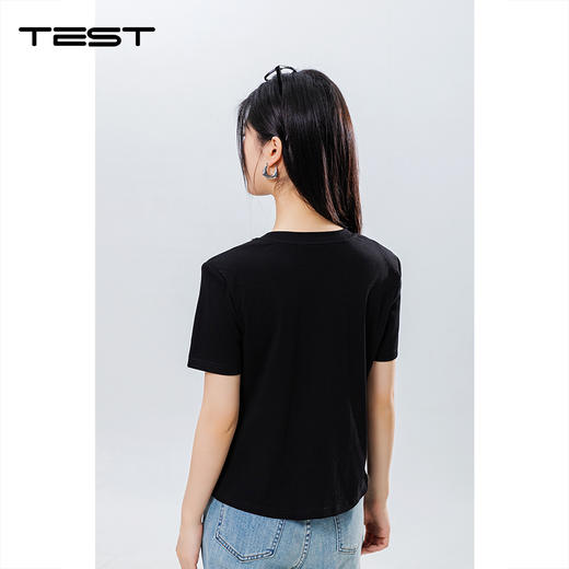 夏上新时尚设计感修身显瘦气质T恤1252056 商品图5