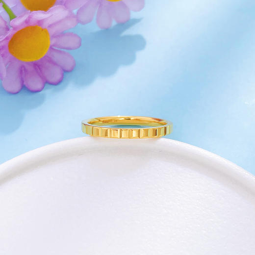 【限时克减150元】足金999 5G黄金实心镜面金固口巧克力圈戒(BE5GJZ00049)预售产品下单后不退款不退货不换货不补差价 商品图1