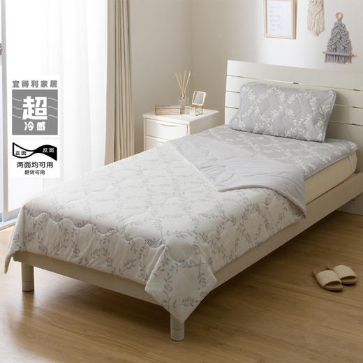 超冷感S2514 叶子床品系列 薄被/床垫/枕垫 单人/双人/特大双人 商品图2